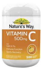 Nature's Way - Vitamin C  chewable  500 tablets 500mg  sku7620