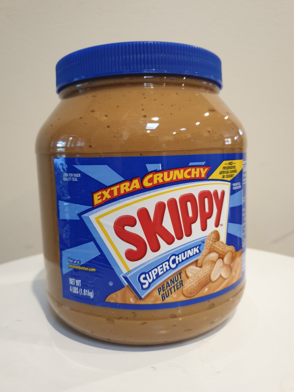 Skippy -peanut butter- extra crunchy (1.81 kg or 4lbs)    No Preservatives, Artificial flavour or Colours    sku8009