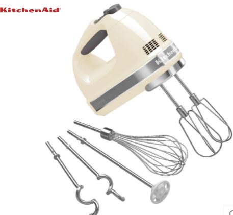 KitchenAid -(Artisan) 9 Speed Hand Mixer   - 220-240v   (black, red, almond) sku po-200