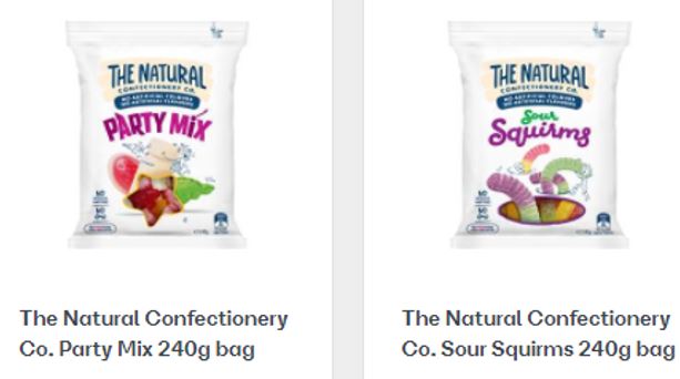 The Natural Confectionery Co. -  (pack of 2)  - Snakes,  Dinosour,  Squirms, Party mix  260g     sku8003