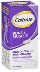 Caltrate -  Bone and Muscle 100 Tablets - Australia  sku 7624a