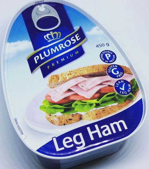 Plumrose Leg Ham - gluten free & lean leg ham   450g   (Made in USA for Australia)  sku7428