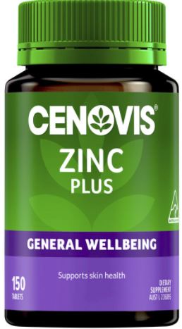 Cenovis Zinc Plus Tablets  SKU 7802b