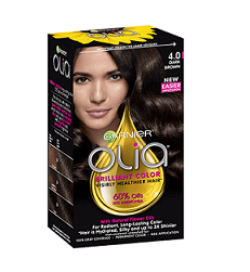 Garnier - Olia  (Ammonia Free & Oil based) Permanent Hair Colour 4.0 Dark Brown   pc2101