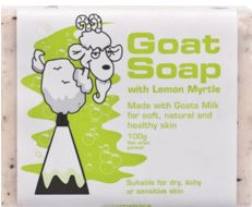 Goat Soap with Lemon Myrtle 100g - sku3111