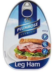 Plumrose Leg Ham - gluten free & lean leg ham   450g   (Made in USA for Australia)  sku7428