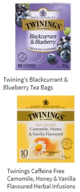 Twinings - Herbal Infusions Tea Bags 10 pack - various Blend  sku8200