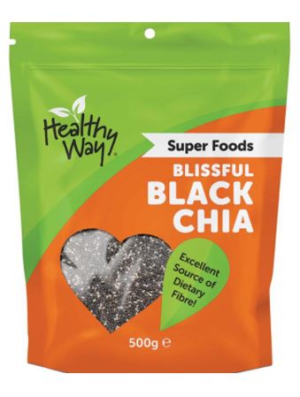 Chia - Healthy Way Blissful Black Chia Seed 500g sku7426