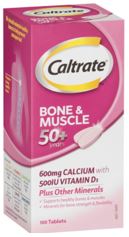 Caltrate-  Bone & Muscle 50+ 100 Tablets - Australia