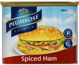 Plumrose Canned Spiced Ham  - Gluten free  ( Made in USA for Australia)  340g  sku7427