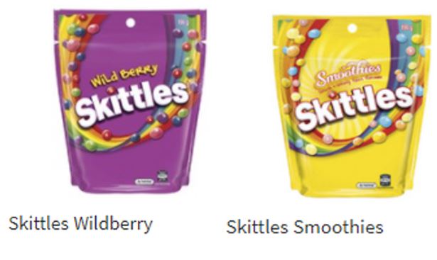 Skittles -fun share lollies - (pack of 2)    200g & 190g    - Fruits, Smoothies, Wildberry, Sours   sku8008