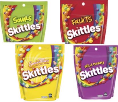 Skittles -fun share lollies - (pack of 2)    200g & 190g    - Fruits, Smoothies, Wildberry, Sours   sku8008