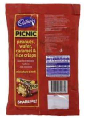 Cadbury - Picnic Sharepack 12pk 180g  (pack of 2)   sku8006