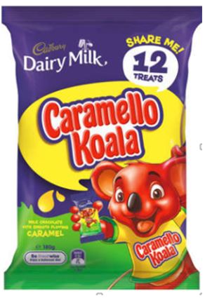 Cadbury - Dairy Milk Freddo , Milky Top Freddo , Caramello Koala  - Share Pack 12 pack (pack of 2)  sku8002