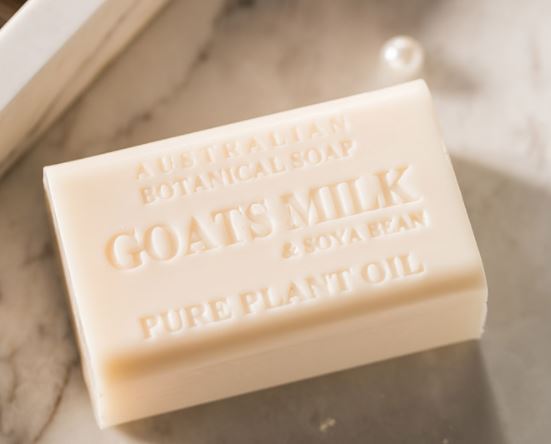 Australian Botanical Soap Bar  - Goat Milk with Soya Bean Oil ( 200g  each for pack of 8 )   sku3113