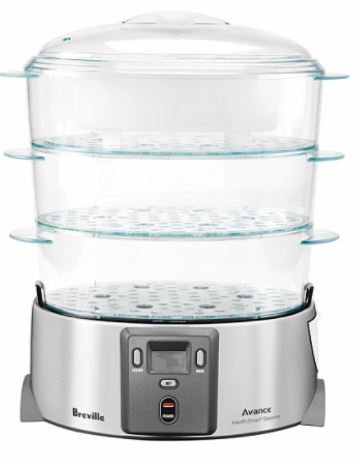 Breville - Quick Steam Digital Food Steamer  -3 steaming basket    sku-po205