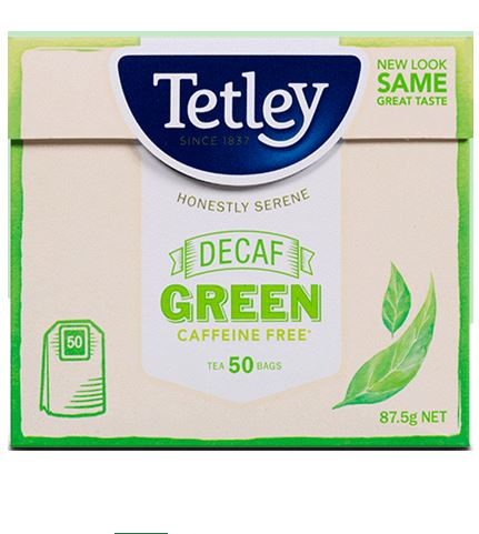 Tetley - Decaffeinated Green Tea Bags 50 pack  - sku 8027