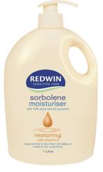 Redwin- Sorbolene Moisturiser with Vitamin E 1 Litre  sku4202