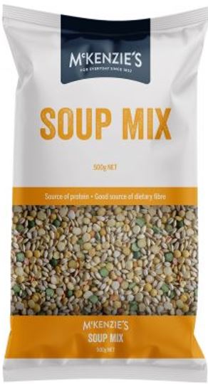 Mckenzie's Soup Mix 500g   Peas, Barley, Lentils - mix of legumes and grains for a nutritious soup   sku8012