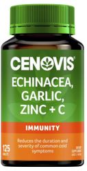 Cenovis - Echinacea Garlic Zinc & Vit C- immunity - 125 Tablets  sku7801