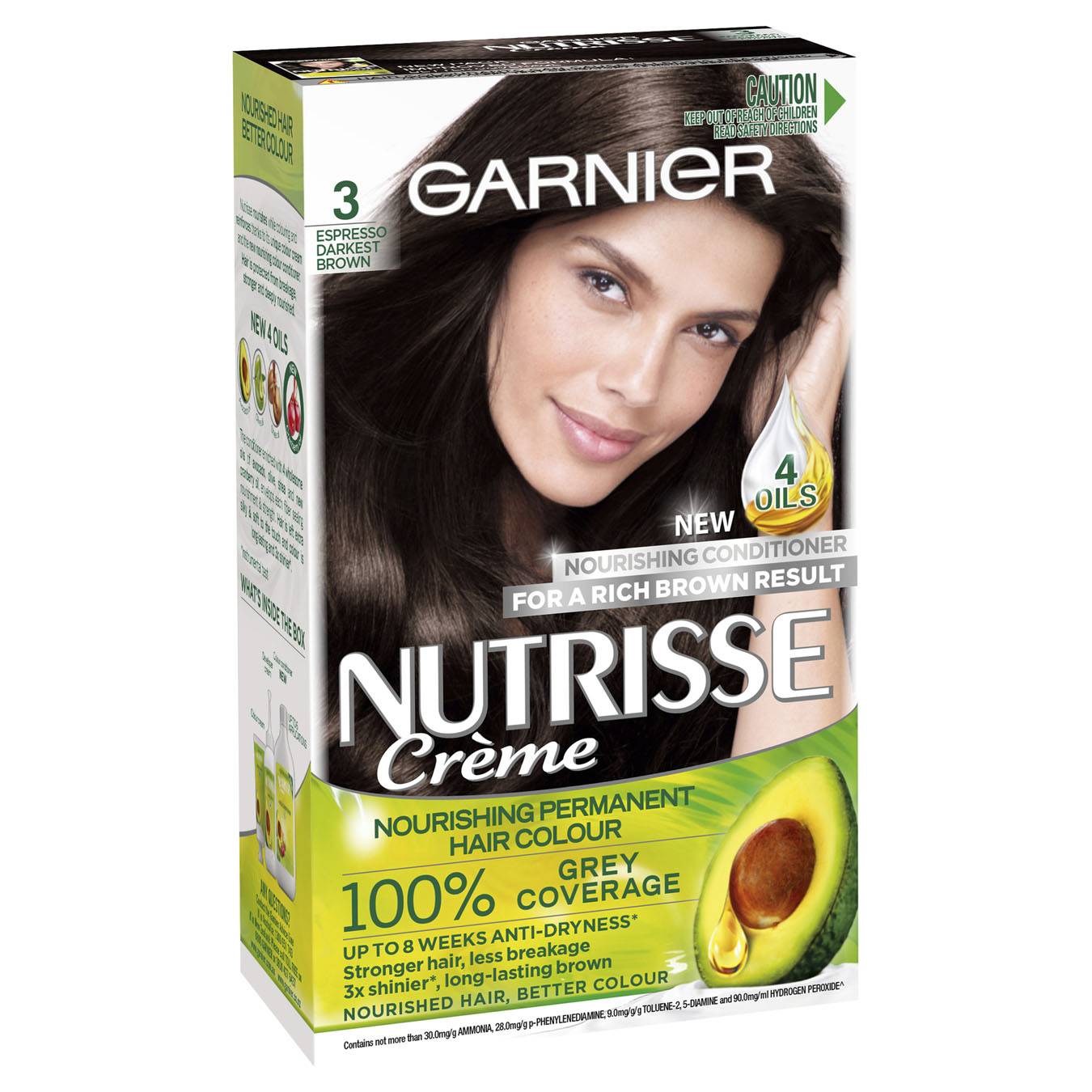 Garnier - Nutrisse  3 Espresso Darkest Brown pc2301   ( AVAILABLE NOW)