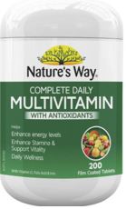 Nature's Way - Complete Daily Multivitamin 200 Tablets with vitamins, minerals & antioxidants  sku7623